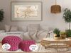 Amagohome Sitzhocker, Pouf, XXL Baumwolle, Rosa, ø 55 cm Bild 3