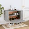 Wand-Schuhschrank, Schuhkipper für Flur, skandinavisch Betongrau 70x35x38 cm Holzwerkstoff Bild 3