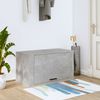 Wand-Schuhschrank, Schuhkipper für Flur, skandinavisch Betongrau 70x35x38 cm Holzwerkstoff Bild 2