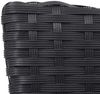 2er-Set Poly-Rattan Stuhl HWC-G19, Balkonstuhl Gartenstuhl, stapelbar ~ schwarz, Kissen dunkelgrau Bild 5