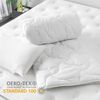 livessa Bettdecke + Kopfkissen Ideal für Ganzjahreszeiten mit 300 g/m² Füllung, Füllung: Hohlfaser, Bezug: Mikrofaser, Bettwaren SET weich und atmungsaktiv Bild 2