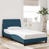 vidaXL Bettgestell ohne Matratze Blau 100x200 cm Samt 3207909 Bild 1