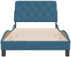 vidaXL Bettgestell ohne Matratze Blau 100x200 cm Samt 3207909 Bild 4
