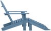 vidaXL Adirondack-Gartenstuhl mit Fußteil Massivholz Tanne Blau 315865 Bild 3