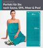 Lashuma Saunatuch XXL Handtuch London, Frottee (1-St), großes Badetuch Damen & Badehandtuch Herren 80x200 - Saunahandtuch Bild 3