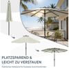 Huracan Sonnenschirm Strandschirm Neigbar, Sonnenschirme,Balkonschirm,Gartenschirm, Strandschirm mit/ohne LED, 300/350cm Durchmesser, neigbar/knickbar Bild 3