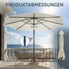 Huracan Sonnenschirm Strandschirm Neigbar, Sonnenschirme,Balkonschirm,Gartenschirm, Strandschirm mit/ohne LED, 300/350cm Durchmesser, neigbar/knickbar Bild 2