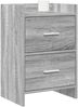 vidaXL Nachttische 2 pcs Grau Sonoma 40 x 30 x 60 cm Holzwerkstoff 8010974 Bild 2