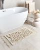Badematte Baumwolle beige 50 x 80 cm OLTAN Bild 3