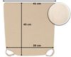 sunnypillow Stuhlkissen 4er Set Kissen Maße: 42 (vorne), 35 (hinten) x 40 x 5 cm Bild 4