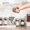 Gewürzdosen Set 12er, 120ML Edelstahl-Glas Organizer mit Streueinsatz Bild 5