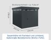 Hörmann EcoStar Euroline Gerätehaus Flachdach mit Lichtband 214 x 262 Anthrazitgrau 1-flg Bild 3