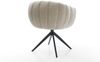 Drehstuhl Jada-Flex Webstoff Soft Beige Kreuzgestell breit Schwarz 360° drehbar Wippfunktion Taschenfederkern Bild 5