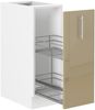 Küche Lara Cappuccino Hochglanz Unterschrank 30 cm Schrankauszug Küchenschrank Bild 2