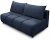 Sofa 3-Sitzer mit Schlaffunktion XENIO in Stoff Soft Dunkelblau Bild 2