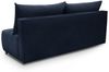Sofa 3-Sitzer mit Schlaffunktion XENIO in Stoff Soft Dunkelblau Bild 5