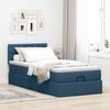 vidaXL Ottomane Bett mit Matratze & LEDs Blau 100x200 cm Stoff 3312456 Bild 4