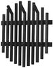 Garderobenpaneel >BANTRY< in schwarz - 58x60x11x60 (BxHxTxD) Bild 2