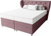 99rooms Hermes Boxspringbett 160x200 cm Velours SORO Pastellrosa Taschen-Federung Bild 2