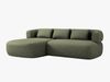 Micadoni 5-Sitzer Ecksofa Jenny Links Chenille Perfect Harmony Grün Bild 2