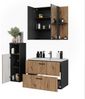 Badmöbel-Set Irma Anthrazit/Goldkraft Eiche 4 Teile Vicco Bild 5
