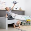 Bettgestell Dennis aus Kiefernholz, Hellgrau Bild 2