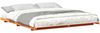 vidaXL Bettrahmen Wachsbraun 200 x 220 cm Massives Kiefernholz 873141 Bild 2