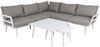 Gartencouchtisch Villac aus Aluminium, modern, weiß pulverbeschichtet, 75x50 cm Bild 2