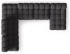 Micadoni Modulares Panorama Ecksofa Bellis 7-Sitzer Links 3D-Stoff Sonic Espresso Bild 5
