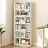 MSMASK Bücherregal Freistehend Bücherschrank mit 6 Ebenen und 12 offenen Fächern, 1-tlg, 173x60x24 cm – Ideal für Wohn- und Arbeitszimmer Bild 2