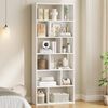 MSMASK Bücherregal Freistehend Bücherschrank mit 6 Ebenen und 12 offenen Fächern, 1-tlg, 173x60x24 cm – Ideal für Wohn- und Arbeitszimmer Bild 3