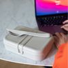 KOZIOL Lunchbox mit Trennsteg PASCAL L nature desert sand Bild 3