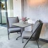 osoltus Bistrotisch 70 x 70cm Aluguss Schwarz Grau mit HPL Platte Bild 2