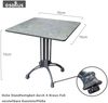 osoltus Bistrotisch 70 x 70cm Aluguss Schwarz Grau mit HPL Platte Bild 3
