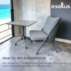 osoltus Bistrotisch 70 x 70cm Aluguss Schwarz Grau mit HPL Platte Bild 4