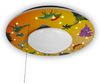 Coole LED Deckenleuchte Dino Motiv fürs Kinderzimmer Schlummerlicht bunt Ø54cm Bild 2