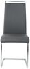 Stuhl Polyurethan Metall 42 x 101 x 58 cm Silber Grau Bild 3