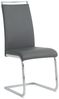 Stuhl Polyurethan Metall 42 x 101 x 58 cm Silber Grau Bild 2