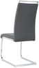 Stuhl Polyurethan Metall 42 x 101 x 58 cm Silber Grau Bild 5