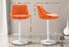 CLP Barhocker Lazio höhenverstellbar und 360 Grad drehbar,orange weiß Bild 2