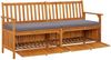 vidaXL Truhenbank mit Kissen 170 cm Massivholz Akazie 316741 Bild 5