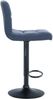 CLP 2er Set Barhocker Calma Stoff drehbar und höhenverstellbar,blau Metall matt schwarz Bild 5