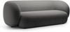 Micadoni Sofa Kate 3-Sitzer Samt Dunkelgrau Bild 2