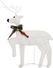 vidaXL Rentier mit Schlitten Weihnachtsdekoration 60 LEDs Outdoor Weiß 342682 Bild 5