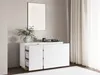Vente-unique - NAPOLI Kommode Holz, Platte BeigeWeiß - B 39 cm x H 70 cm x L 120 cm Bild 2