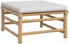vidaXL 3-tlg. Garten-Lounge-Set mit Hellgrauen Kissen Bambus 362275 Bild 5
