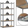 Sanotechnik Schwerlastregal, Metall, zink, 90x40x180 cm Bild 4