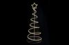 Weihnachtsbaum-Spirale DUGA mit LED - Stahl Silberbraun 122x42x42cm | Leuchtspirale Outdoor Gartenleuchte Bild 2