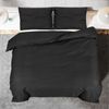 vidaXL Bettwäsche-Set Schwarz 135x200 cm Baumwolle 136117 Bild 5