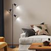 Stehleuchte, bewegliche Spots, schwarz, Kabel 1,8m, H 154 cm Bild 3